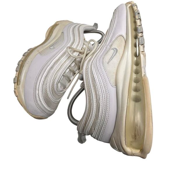 Nike Women's Air Max 97 Triple White Shoes Sneakers Size 9 DH8016-100 Athleisure - Picture 10 of 15